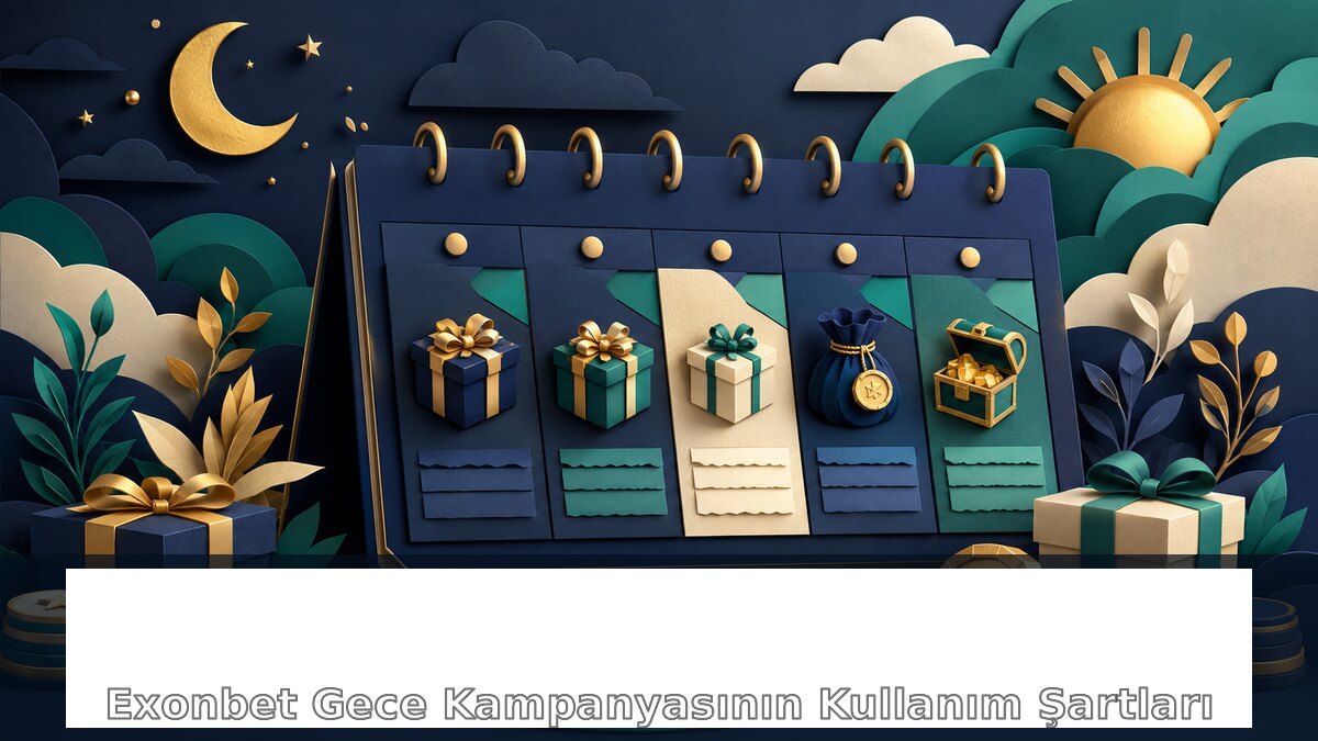 Exonbet Gece Kampanyasının Kullanım Şartları hakkında Exonbet bilgilendirme görseli